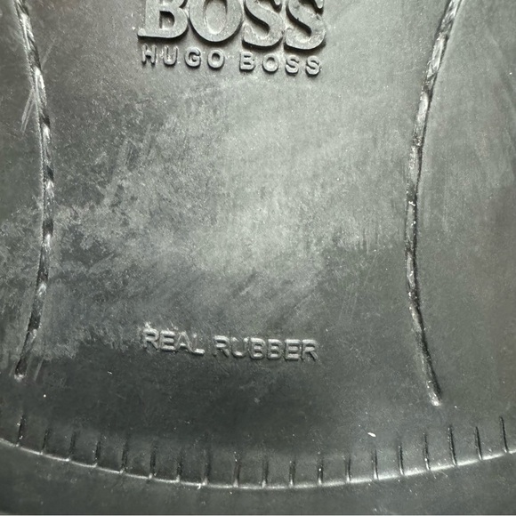 Hugo boss slip on loafter leather shoes black sz 12 - Picture 8 of 9